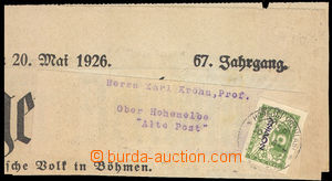 36659 - 1926 more/larger newspaper cut square with address label (Re