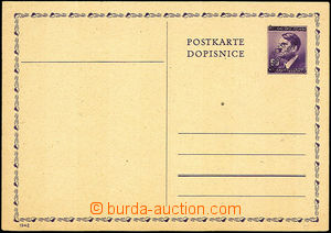 36681 - 1945 Bohemian and Moravian PC A. Hitler 60h with black overp