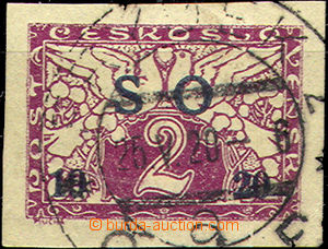 36711 - Pof.SO26B Express stamp, black (?) overprint, wide margins,