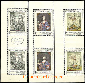 36749 - 1966 Pof.1574-78 Art I., vertical gutter-pair with margin PB