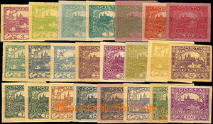 36773 - selection of 20 pcs of PLATE PROOF in original colors on co