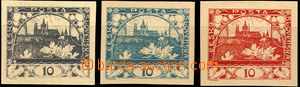 36776 - PLATE PROOF Neotypie (gravure-print) pcs in/at black, gree