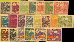 36898 - selection of 20 pcs of PLATE PROOF in original colors on co