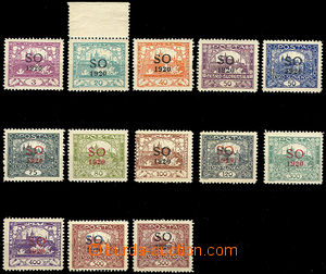 36928 - comp. 13 pcs of stamp. with private perf, i.a. value 500h