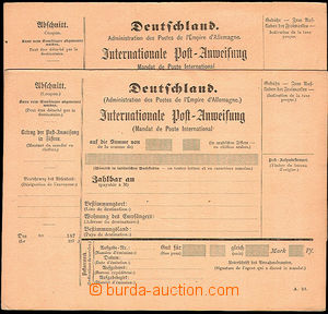 36950 - 1870/80 comp. 3 pcs of Un international postal orders (A24),