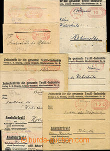 36954 - 1923/24 comp. 14 pcs of newspaper wrappers franked by meter
