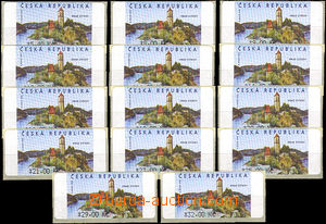 37014 - 2002 Pof.AT2 Zvíkov, 14pcs with value price moved to the ri