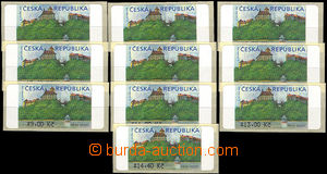 37032 - 2000 Pof.AT1 Veveří (castle), 10 pcs of whole set with *,