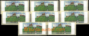 37035 - 2001 Pof.AT1 Veveří (castle), 8 pcs of whole set issue III