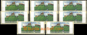 37037 - 2001 Pof.AT1 Veveří (castle), 8 pcs of whole set III. issu