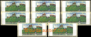 37038 - 2001 Pof.AT1 Veveří (castle), 8 pcs of whole set issue III