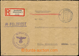37040 - 1943 SS Feldpost (Field-Post) Reg letter sent from C.C. Au