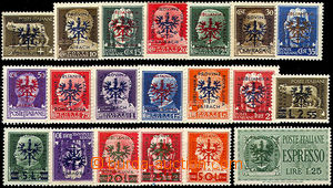 37069 - 1944 LAIBACH complete set Mi.1-20, only Mi.16 hinged otherw