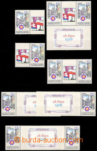37075 - 1998 Pof.197 Origin Czechoslovakia, comp. 7 pcs of coupon co