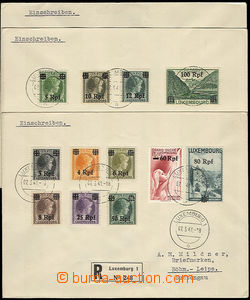 37171 - 1941 LUXEMBOURG comp. 3 pcs of philatelic R letters with fr