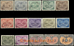 37205 - 1940 GENERAL GOVERNMENT Mi.1-15 official, clear postmark, sm