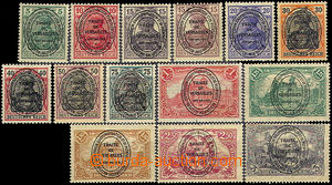 37209 - 1920 ALLENSTEIN Mi.15-28 přetiskové II., stopy po nálepk