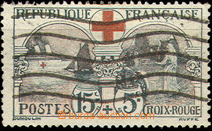 37220 - 1918 Mi.136 Red Cross, clear wavy line from MC, good conditi