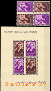 37254 - 1937 miniature sheet Mi.Bl.6 + block of four stamp. from min