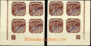 37262 - 1939 Newspaper stamps with overprint Alb.NV8 with plate mark