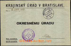 37301 - 1939 service letter without franking with CDS Bratislava 2/