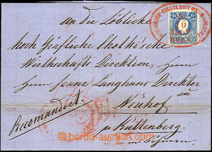 37304 - 1859 R folded letter from Wien (Vienna) to Bohemia, with Mi.