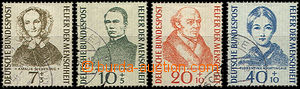 37331 - 1955 Mi.222-225, Humanitarian Relief Fund, clear postmark in
