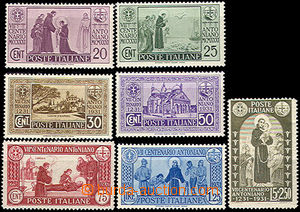 37377 - 1931 Mi.362-68 bl.Antonín from Padua, more/larger hints lab