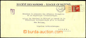 37396 - 1936 letter International organization SDN sent to Czechosl.