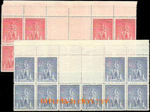 37430 - 1945 Pof.431, 432, horní vodorovné podkovy Kozina, lehce p