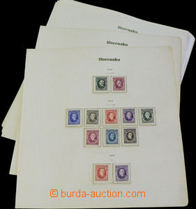 37454 - 1939-45 SLOVAKIA basic collection on free album sheets, wit