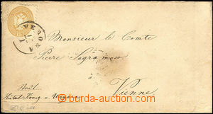 37488 - 1864? Lombardy - Veneto letter to Vienna with Mi.23 (15so),