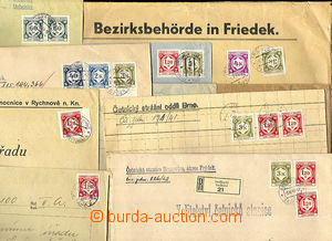 37492 - 1941-42 BOHEMIA-MORAVIA comp. 13 pcs of mainly R letters fr