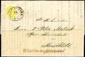 37493 - 1865 folded printed matter with Mi.30 (2 Kreuzer) with part