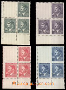 37513 - 1942 Pof.96-99VK1, left-lower corners with margins, good qua