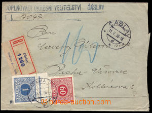 37538 - 1938 Reg letter liberated from postage (military service), w
