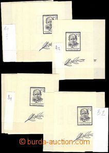 37548 - 1957 Pof.A967, selection of 23 pcs of, various printing fiel