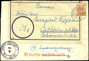 37567 - 1947 soustřeďovací camp INTERNIERTENLAGER 77 round censo