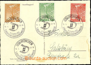 37568 - 1953 philatelic entire with mounted sets Mi.88-90 with speci