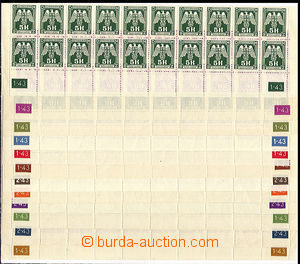 37608 - 1943 Pof.SL13-SL24, issue II complete set values bottom bnd