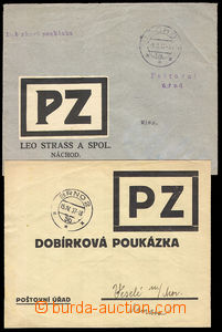 37679 - 1935/37 POSTAL GOODS 2x envelope on/for C.O.D. order to pos