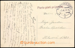 37680 - 1937 NEVYPLACENÁ MAILING postcard sent from pasťáku in S