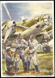 37696 - 1940 Bitevník before/(in front of) startem, painted, author