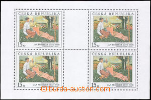 37874 - 1998 Pof.PL202, Art Prisler, incomplete-printing blue color