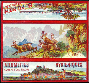 37886 - 1900 Sušice factory Bernard Fürth, picture label with moti