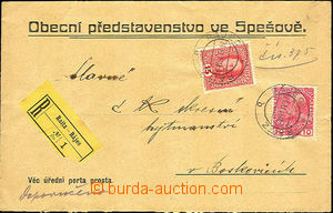 37935 - 1916 Reg letter franked with. mixed franking issues 19013 an
