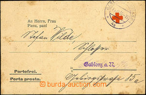 37966 - 1916 card branch Red Cross in Prague with notification about