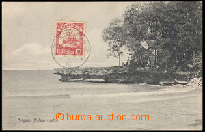 37995 - 1913 CAROLINE ISLANDS Un Ppc Angaur (Palau - Inslen) with m