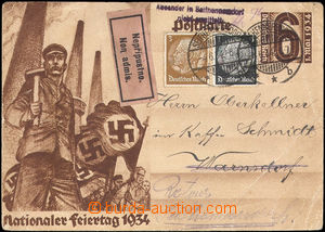 38001 - 1934 picture propagandistic PC Mi.P251 to Czechoslovakia, re