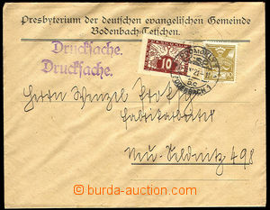 38051 - 1921 1921 Special delivery and printed matter, company envel